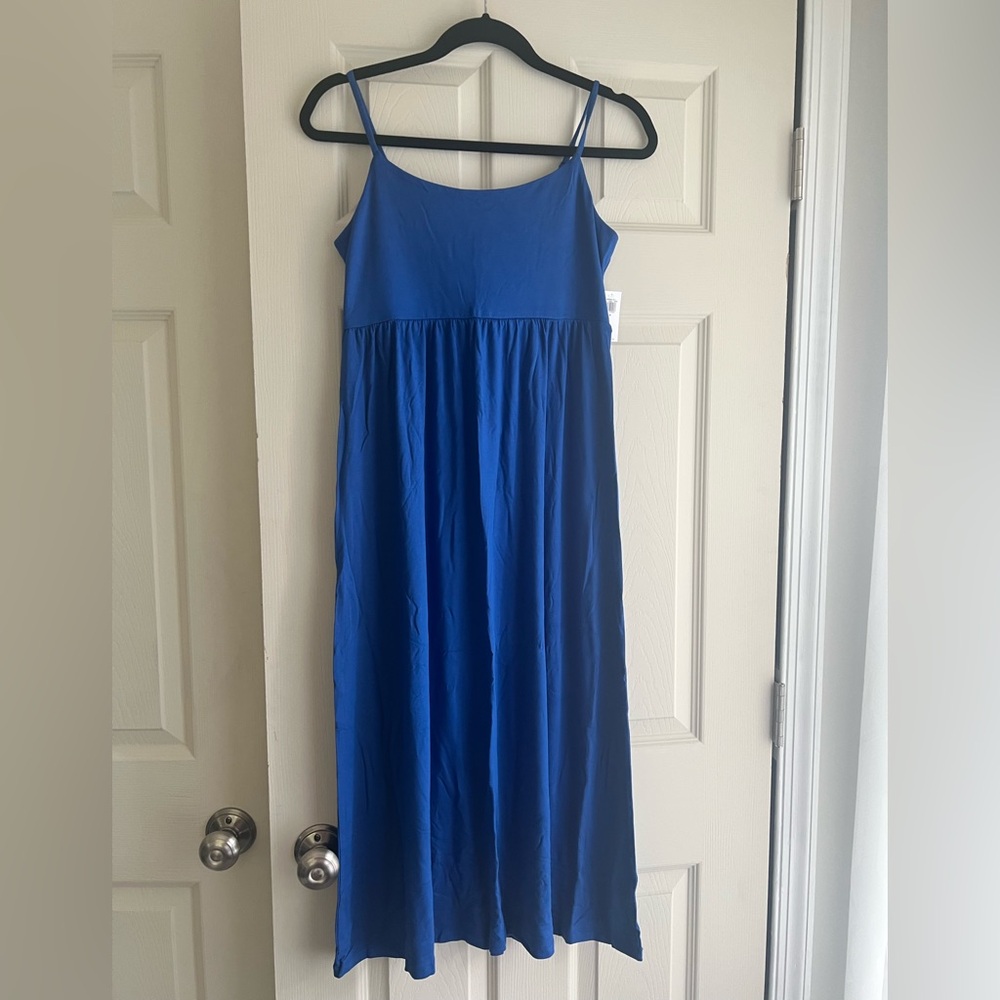 Old Navy Blue Midi Sun Dress
